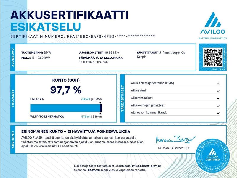 BMW i4 M50 vaihtoauto