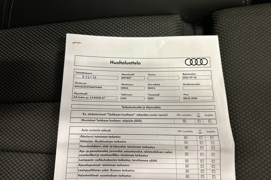 Audi A4 vaihtoauto