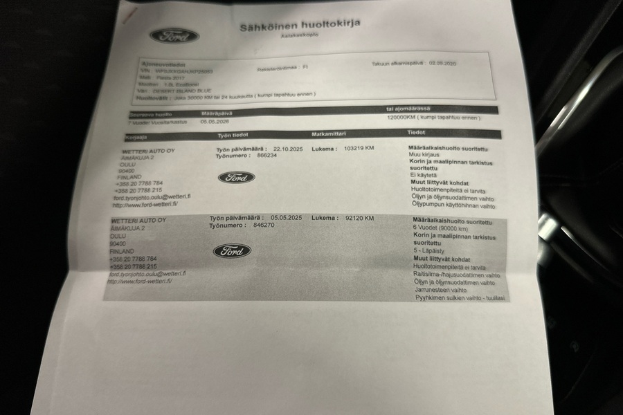 Ford Fiesta vaihtoauto