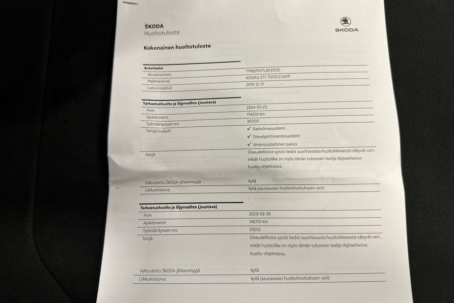 Skoda Kodiaq vaihtoauto