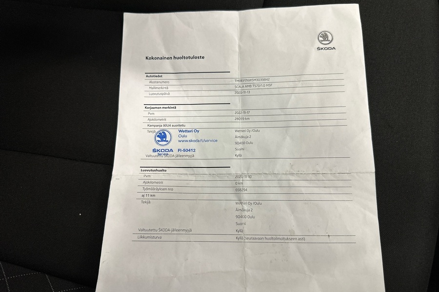 Skoda Scala vaihtoauto