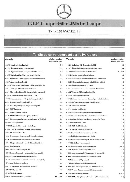 Mercedes-Benz GLE vaihtoauto