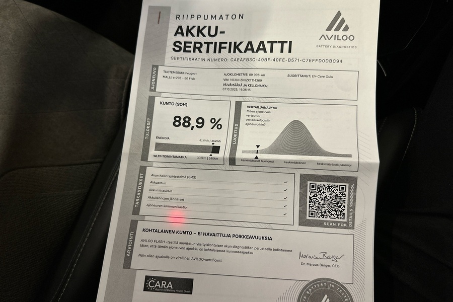 Peugeot e-208 vaihtoauto