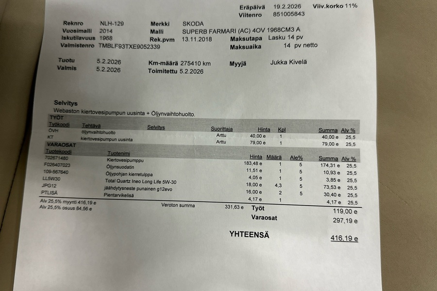 Skoda Superb vaihtoauto