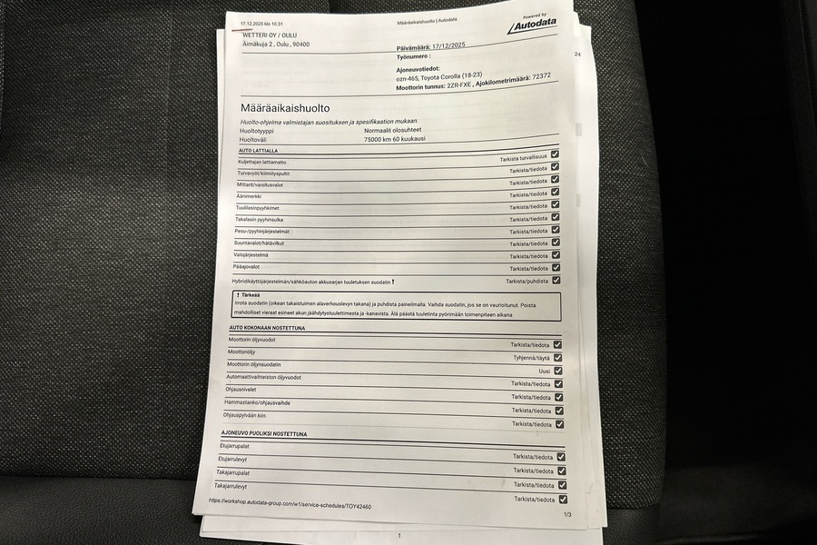 Toyota Corolla vaihtoauto