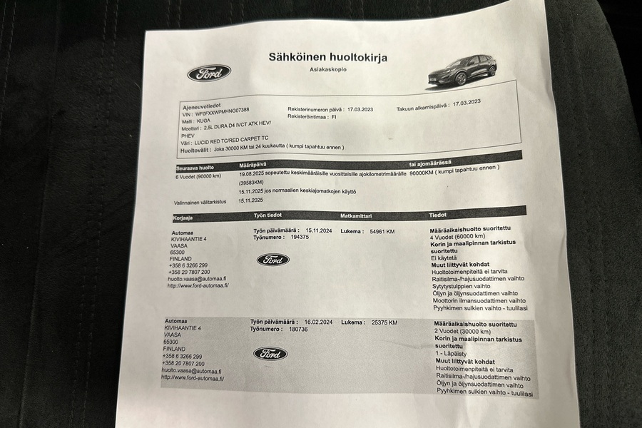 Ford Kuga vaihtoauto
