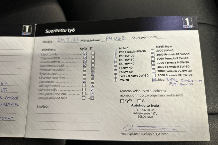 Land Rover Range Rover Evoque vaihtoauto