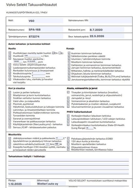 Volvo V60 vaihtoauto