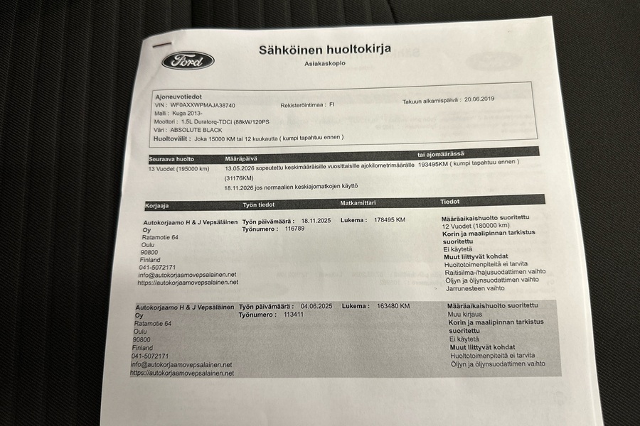 Ford Kuga vaihtoauto