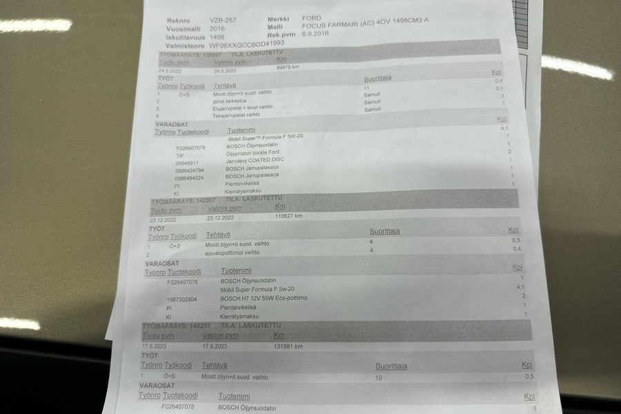 Ford Focus vaihtoauto