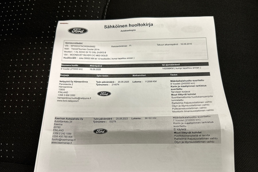 Ford Transit Courier vaihtoauto