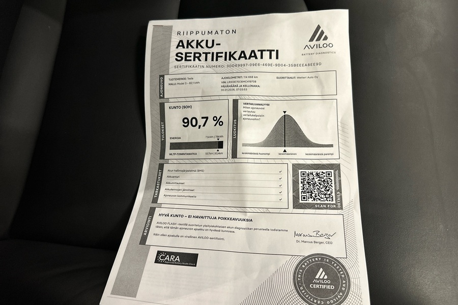 Tesla Model 3 vaihtoauto