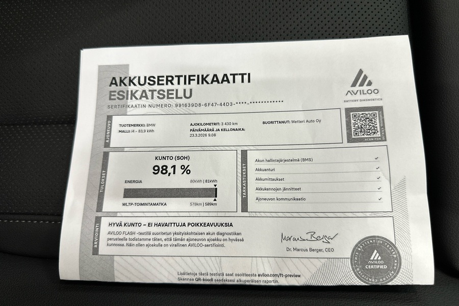 BMW i4 vaihtoauto
