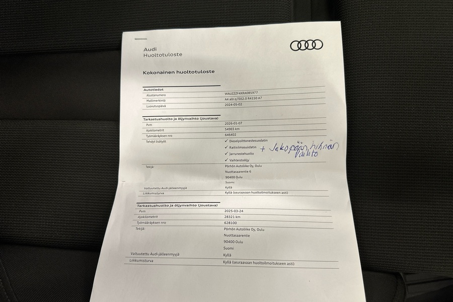 Audi A4 vaihtoauto