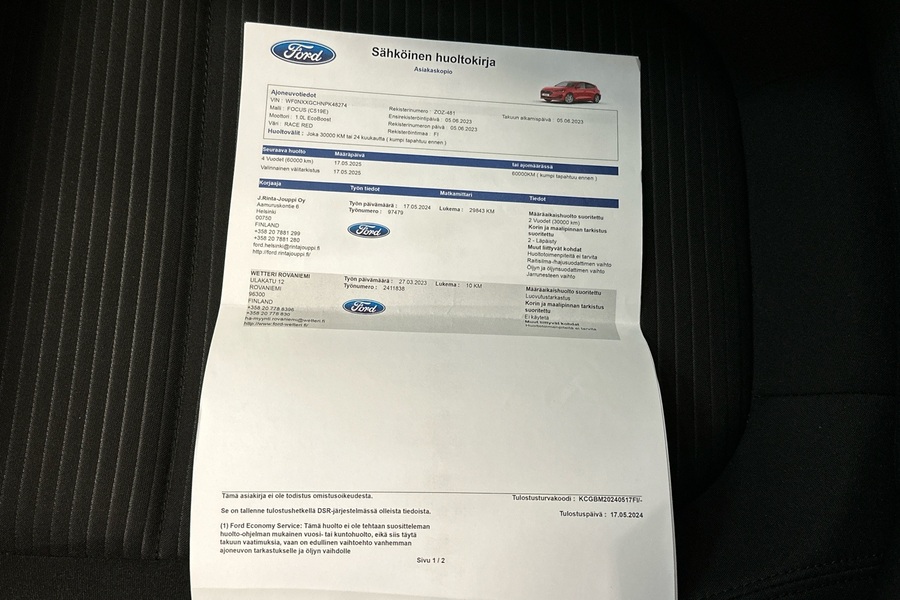 Ford Focus vaihtoauto