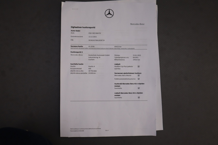Mercedes-Benz EQA vaihtoauto