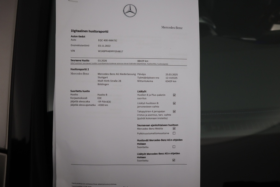 Mercedes-Benz EQC vaihtoauto