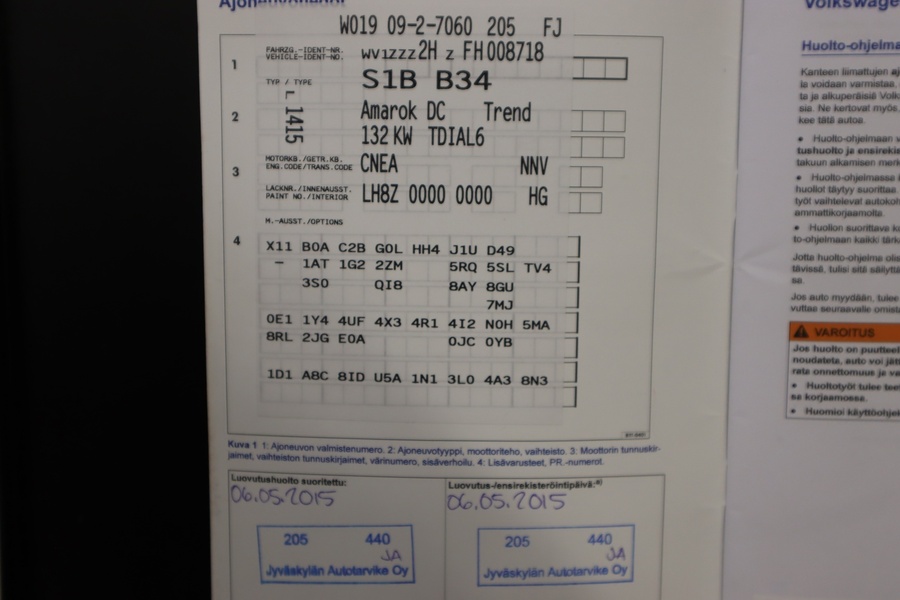 Volkswagen Amarok vaihtoauto