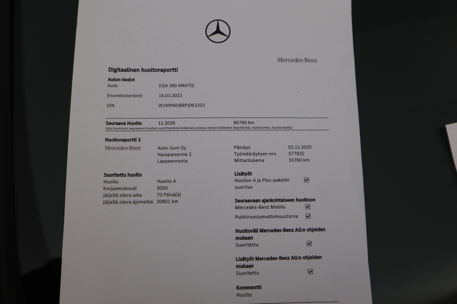Mercedes-Benz EQA vaihtoauto