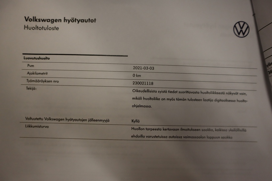 Volkswagen Crafter vaihtoauto