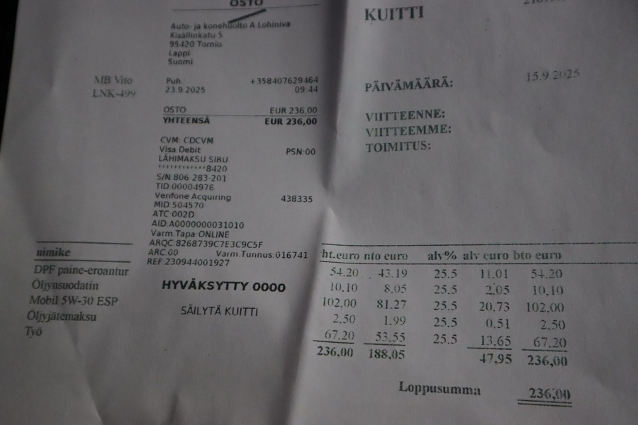 Mercedes-Benz Vito vaihtoauto