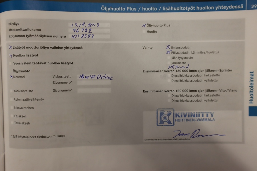 Mercedes-Benz Vito vaihtoauto