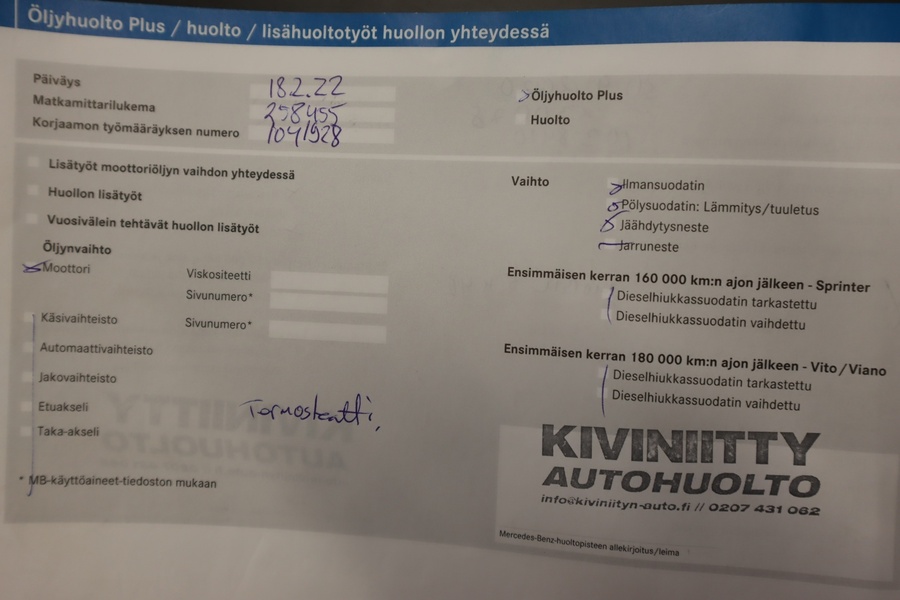 Mercedes-Benz Vito vaihtoauto