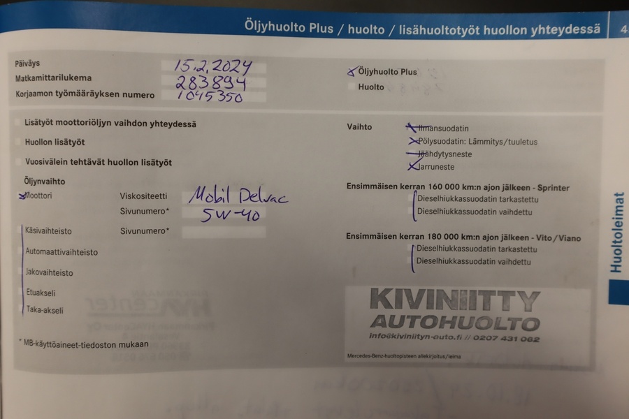 Mercedes-Benz Vito vaihtoauto