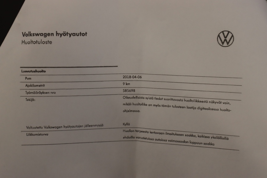 Volkswagen Caravelle vaihtoauto