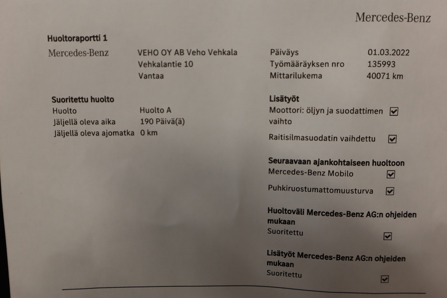 Mercedes-Benz Vito vaihtoauto