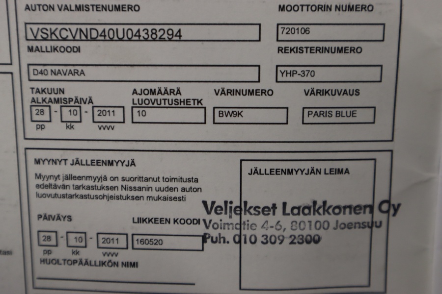 Nissan Navara vaihtoauto