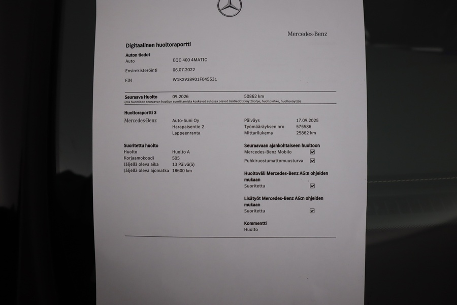 Mercedes-Benz EQC vaihtoauto