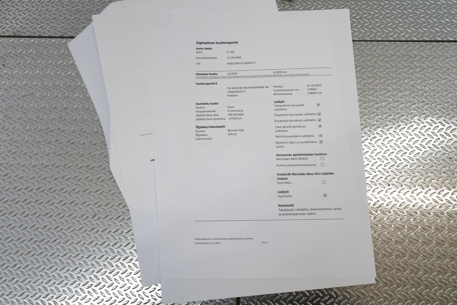 Mercedes-Benz A vaihtoauto