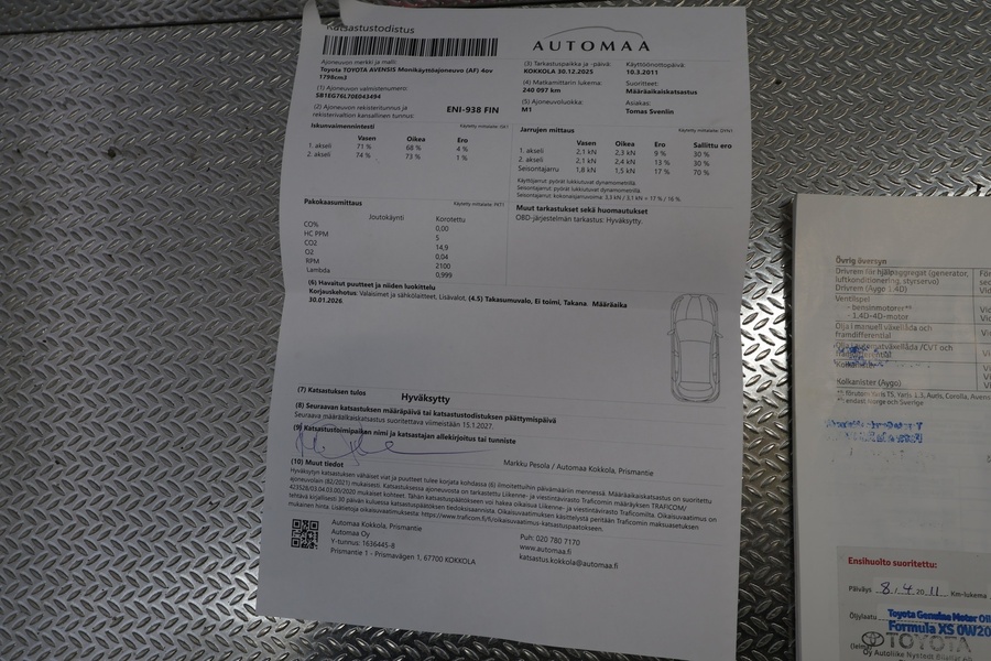 Toyota Avensis vaihtoauto