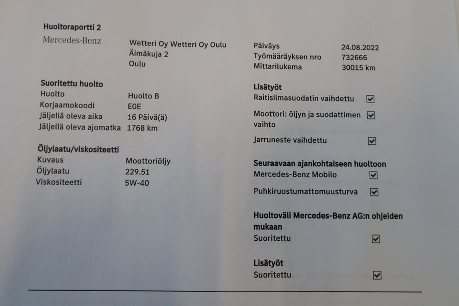 Mercedes-Benz A vaihtoauto