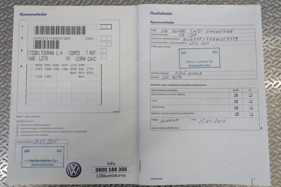 Volkswagen Touran vaihtoauto