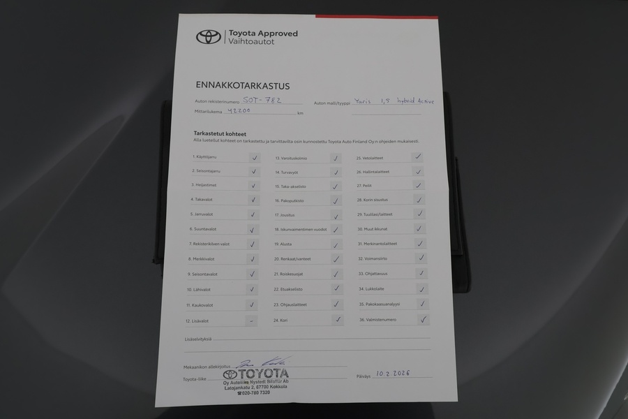 Toyota Yaris vaihtoauto