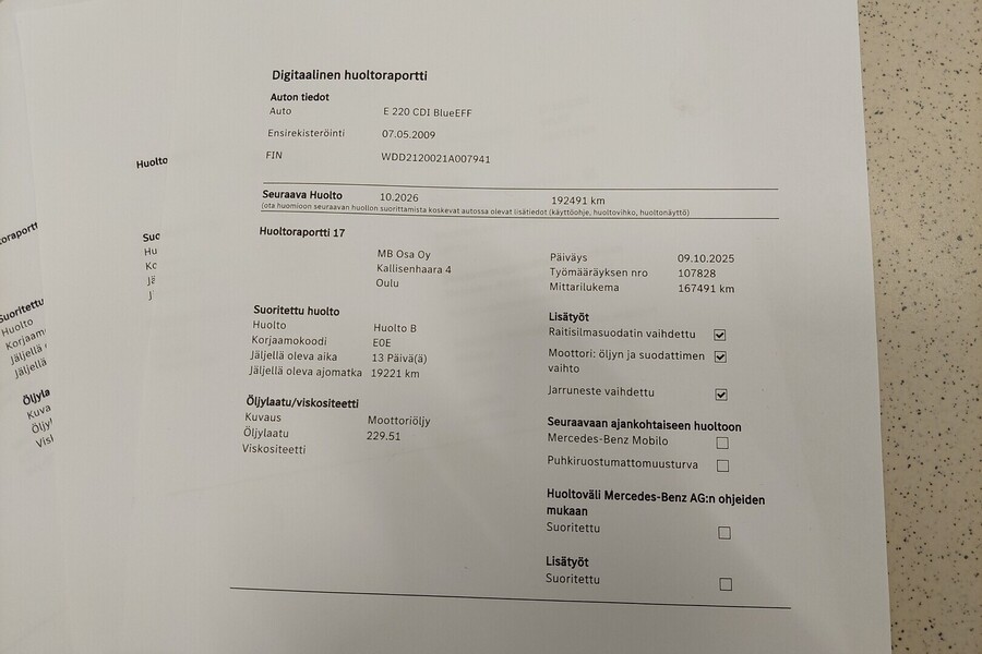 Mercedes-Benz E vaihtoauto