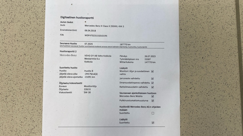 Mercedes-Benz X vaihtoauto