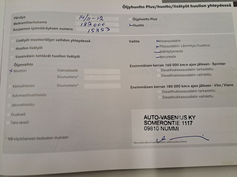 Mercedes-Benz Vito vaihtoauto