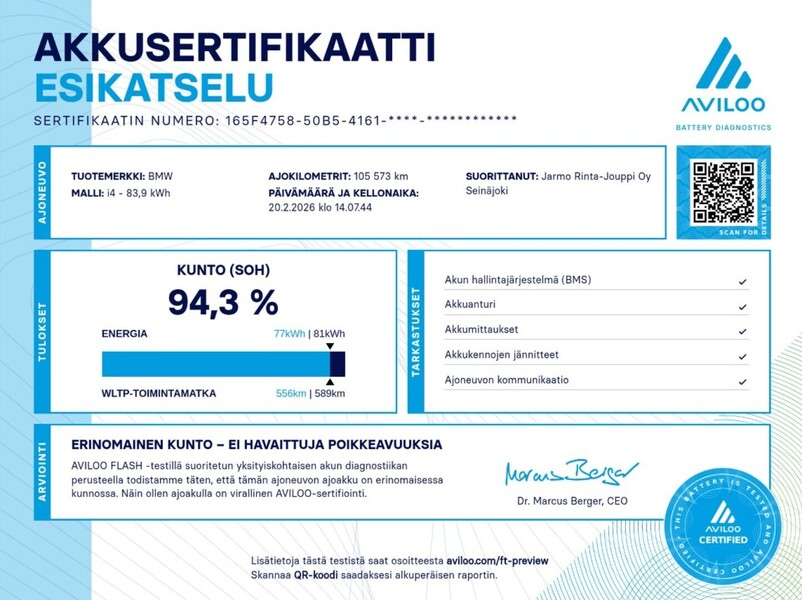 BMW i4 M50 vaihtoauto
