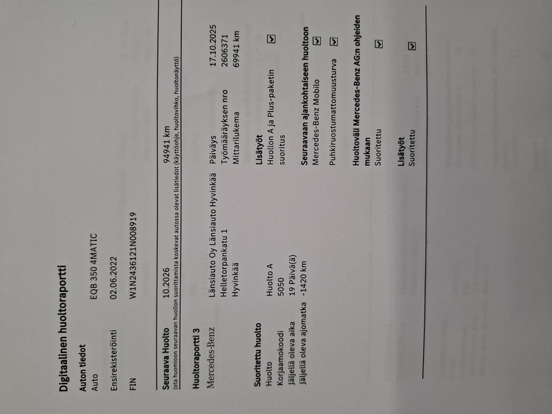 Mercedes-Benz EQB vaihtoauto