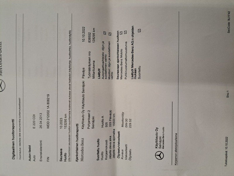 Mercedes-Benz E vaihtoauto