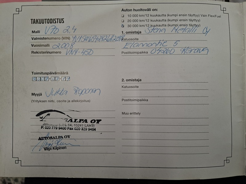 Volvo V70 vaihtoauto