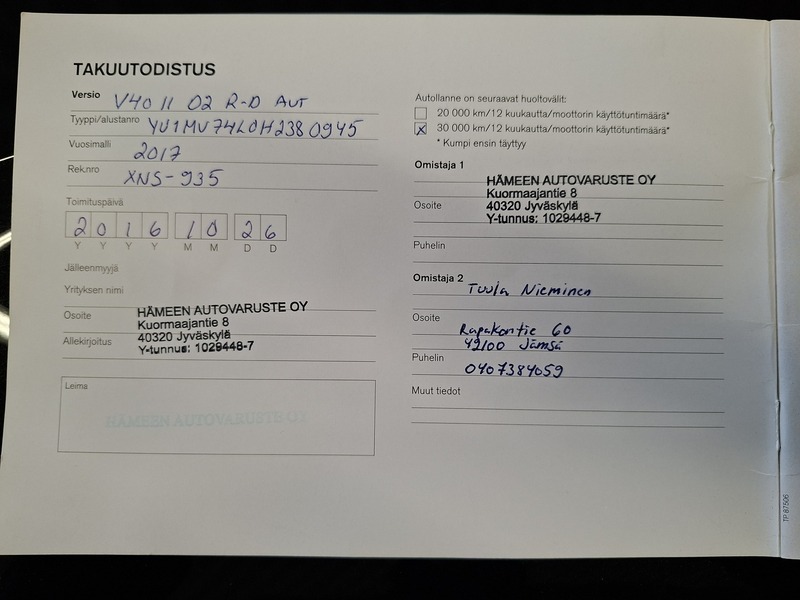 Volvo V40 vaihtoauto