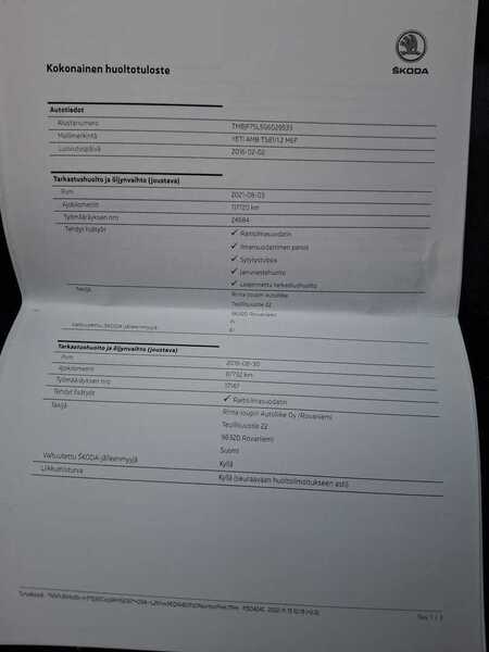 Skoda Yeti vaihtoauto