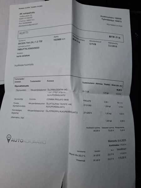 Skoda Yeti vaihtoauto