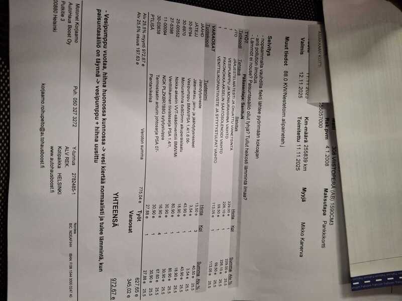 Peugeot 308 vaihtoauto