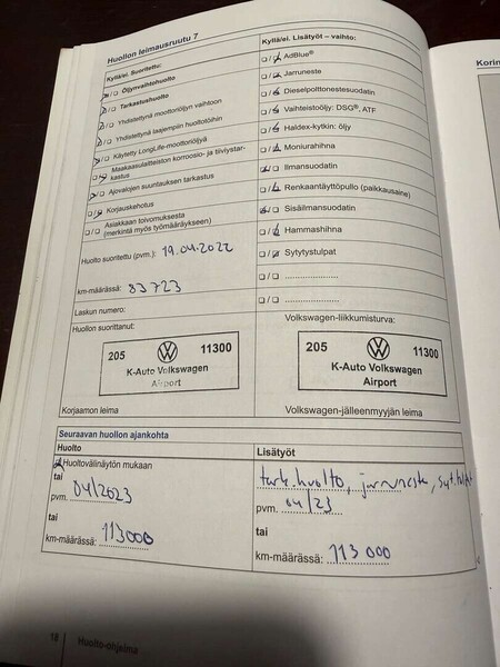 Volkswagen Touran vaihtoauto