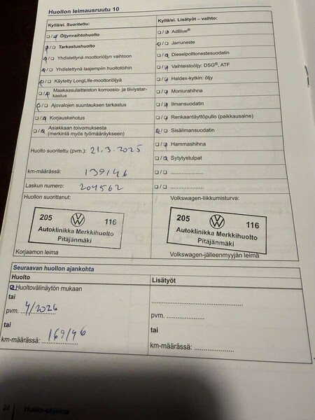 Volkswagen Touran vaihtoauto